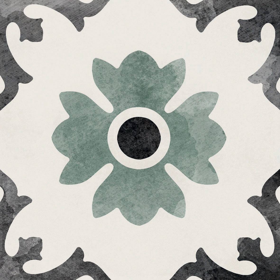 Patterned porcelain floor tile ABK Play Classic Mix Multicolor, 20x20 cm, 8.5 mm, matt (nat.)