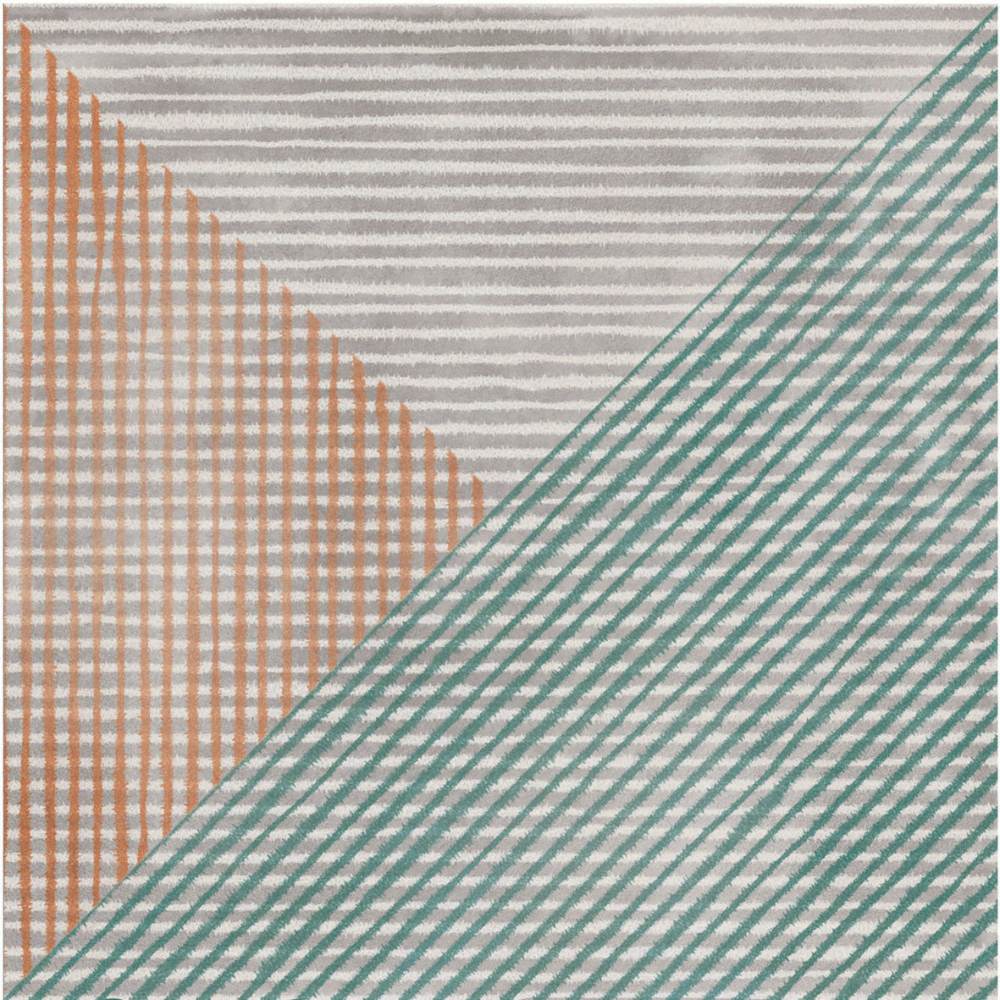 Patterned porcelain floor tile ABK Play String Mix Multicolor, 20x20 cm, 8.5 mm, matt (nat.)