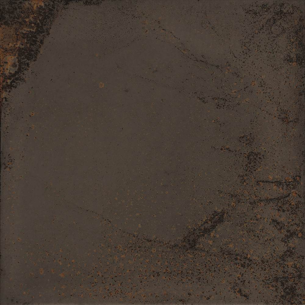Vintage style porcelain floor tile ABK Play Oxide Bronze, 20x20 cm, 8.5 mm, matt (nat.)