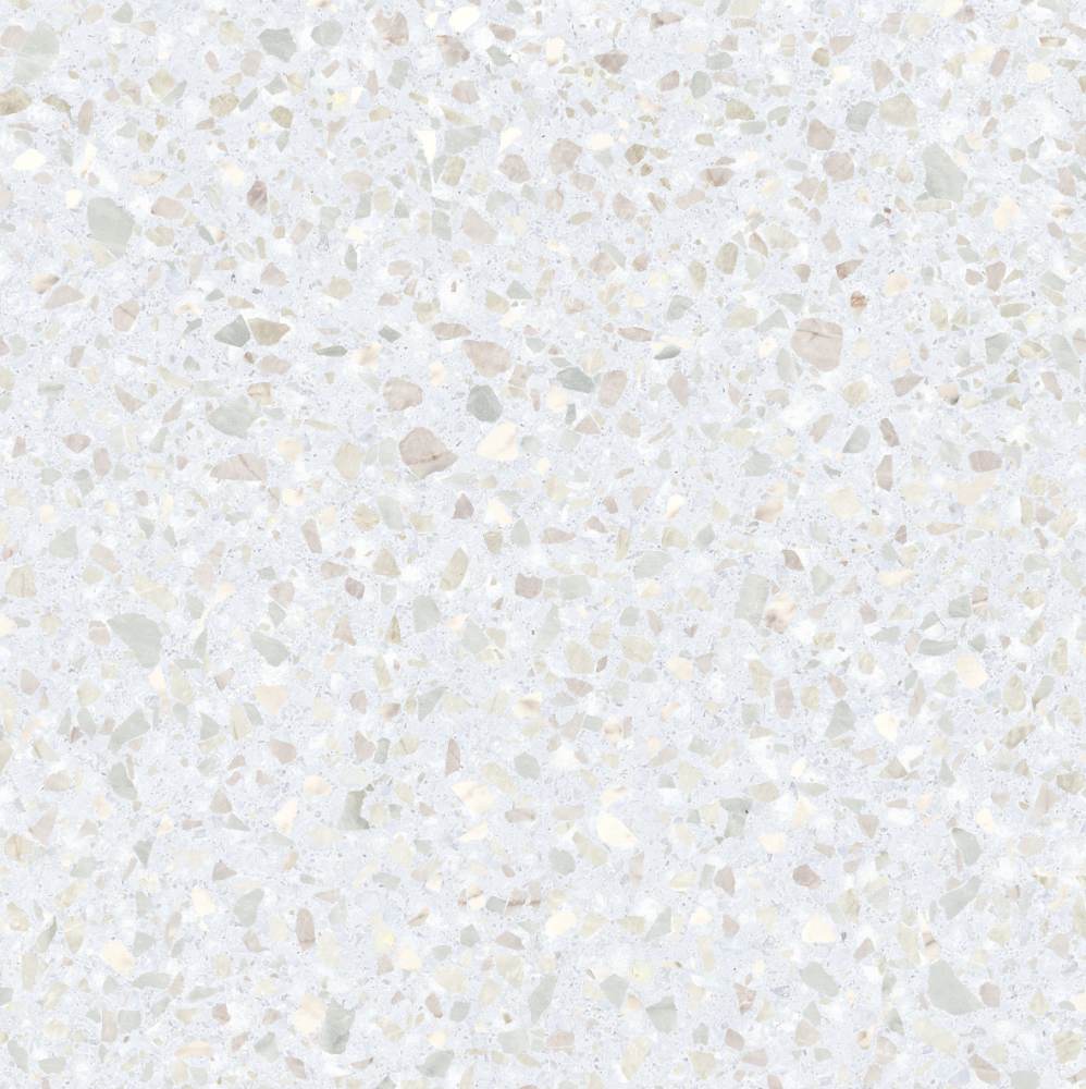 Terrazzo effect porcelain floor tile ABK Play Dots White, 20x20 cm, 8.5 mm, matt (nat.)