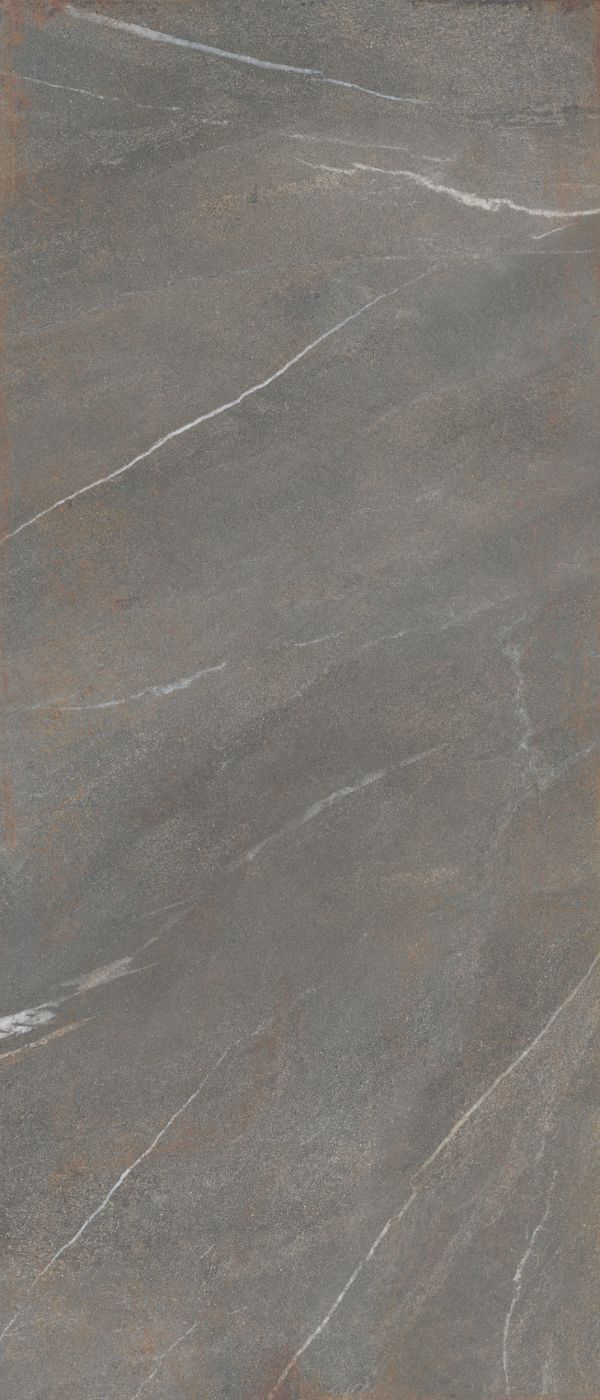 Stone effect large porcelain slab ABK Poetry Stone Piase Mud, 120x280 cm, 6 mm, natural matt, slip-resistant R10