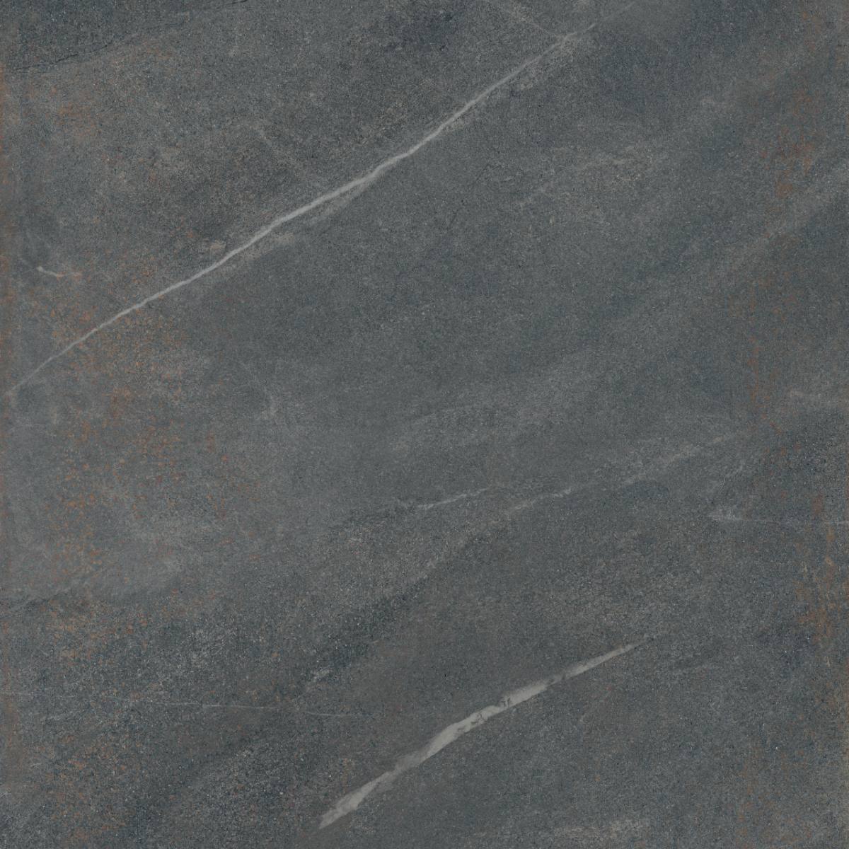 Stone effect porcelain floor tile ABK Poetry Stone Piase Smoke, 120x120 cm, 8.5 mm, natural matt, slip-resistant R10