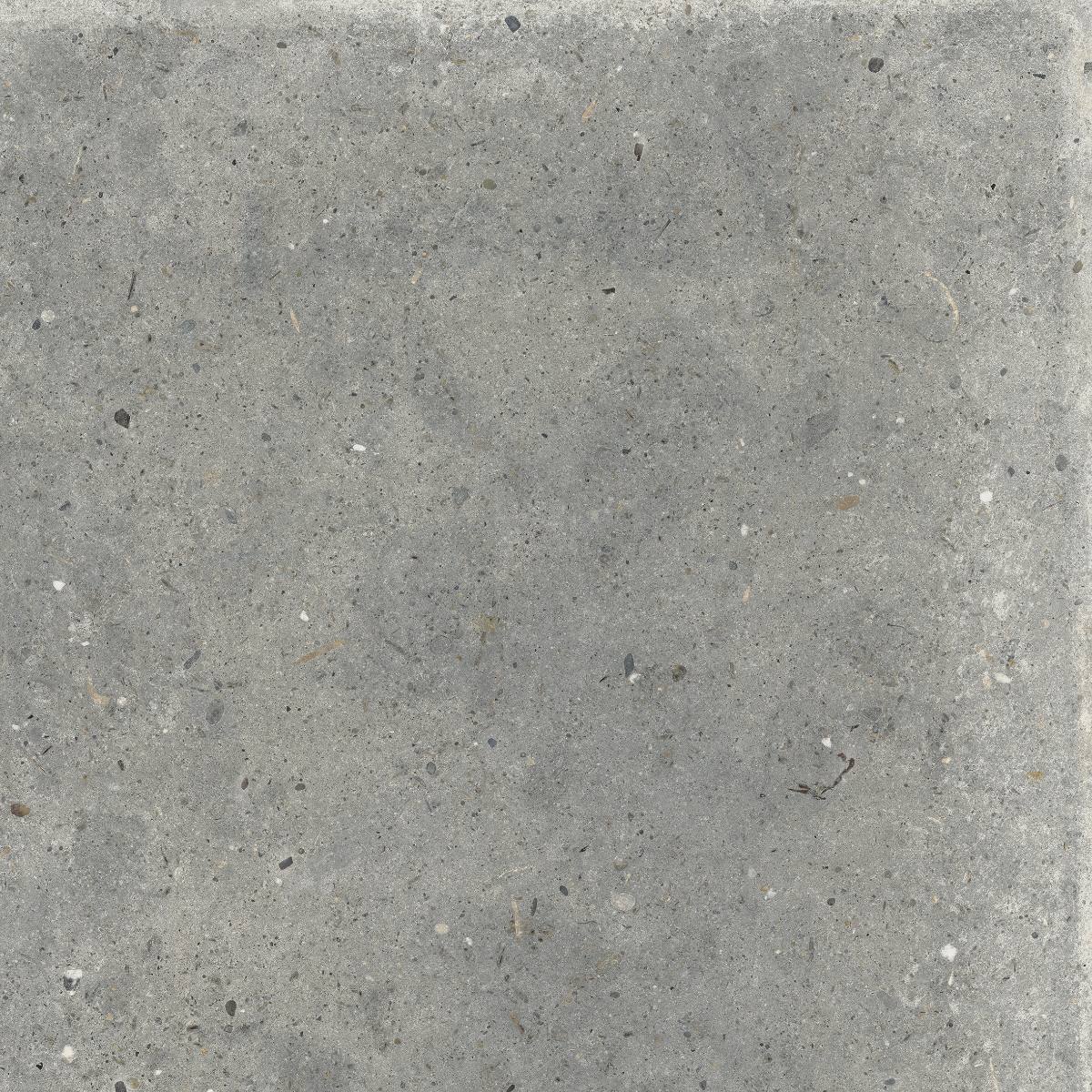 Stone effect porcelain floor tile ABK Poetry Stone Pirenei Grey, 60x60 cm, 8.5 mm, natural matt, slip-resistant R10