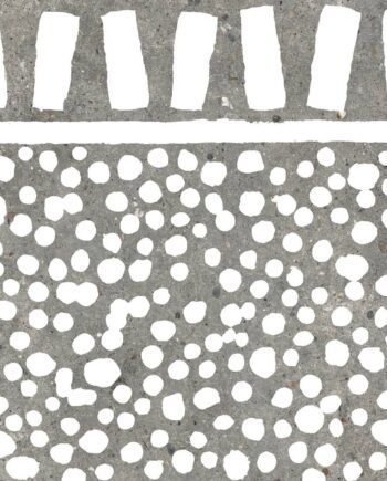 Stone effect decorative porcelain tile ABK Poetry Stone Fringe Grey, 60x60 cm, 8.5 mm, matt
