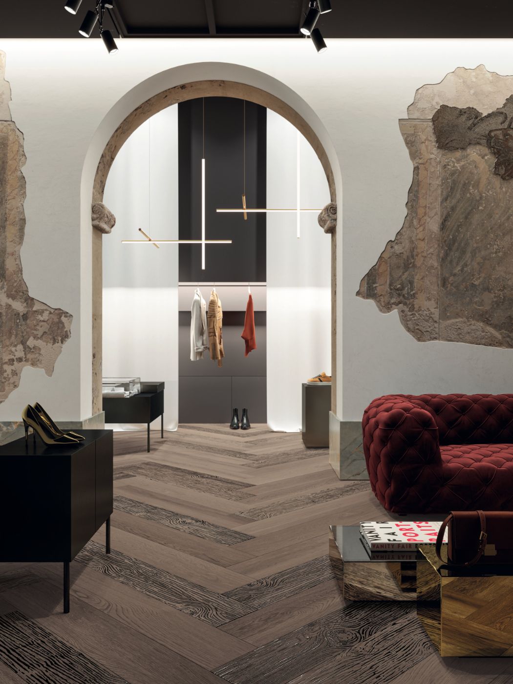 Wood effect porcelain floor tile ABK Poetry Wood Oak, 20x120 cm, 8.5 mm, slip-resistant R11