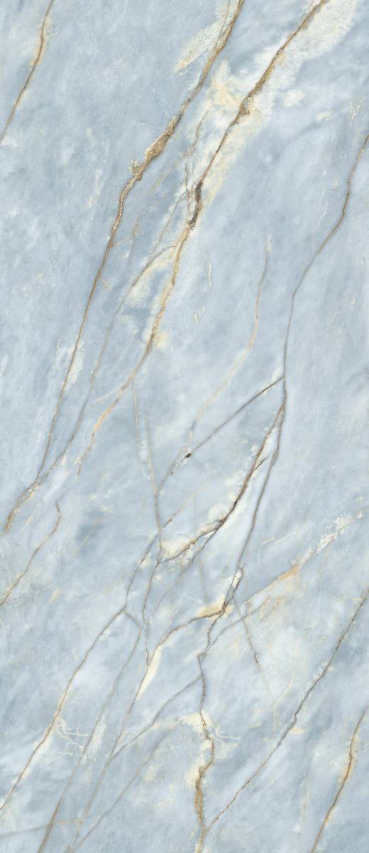 Marble effect large porcelain slab ABK Sensi Nuance Deep River, 120x280 cm, 6 mm, polished 3D textured (lux 3D)