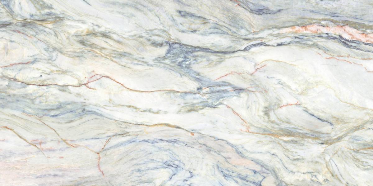 Marble effect porcelain tiles ABK Sensi Nuance Quarzite Fusion, 60x120 cm, 8.5 mm, natural matt, slip-resistant R10