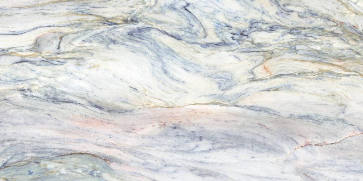 Marble effect porcelain tiles ABK Sensi Nuance Quarzite Fusion, 60x120 cm, 8.5 mm, natural matt, slip-resistant R10