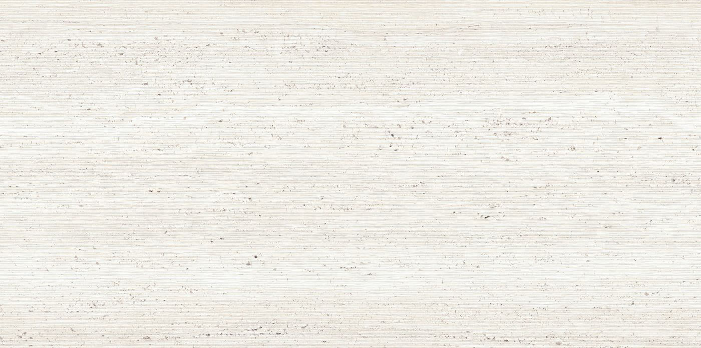 Stone effect decorative tile ABK Sensi Roma Wave White, 60x120 cm, 8.5 mm, matt