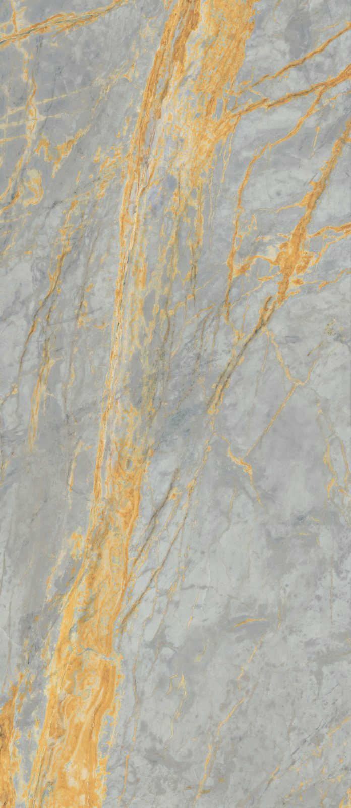 Marble effect porcelain slab ABK Sensi Signoria Grigio Siena, 120x280 cm, 6 mm, polished (lux)