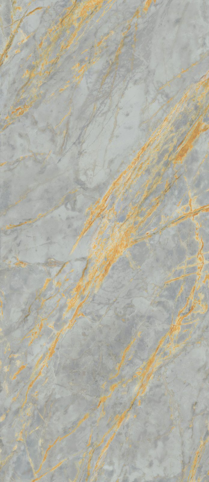 Marble effect porcelain slab ABK Sensi Signoria Grigio Siena, 120x280 cm, 6 mm, polished (lux)