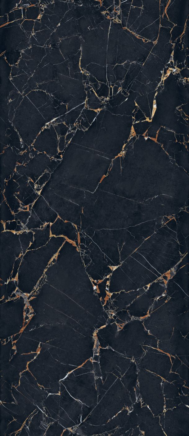 Marble effect porcelain slab ABK Sensi Signoria Port Gold, 120x280 cm, 6 mm, polished (lux)