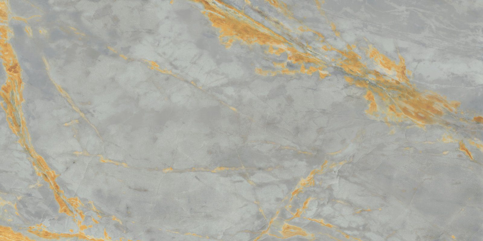 Marble effect mosaic tile ABK Sensi Signoria Ventaglio Grigio Siena, 28x60 cm, 8.5 mm, polished (lux)