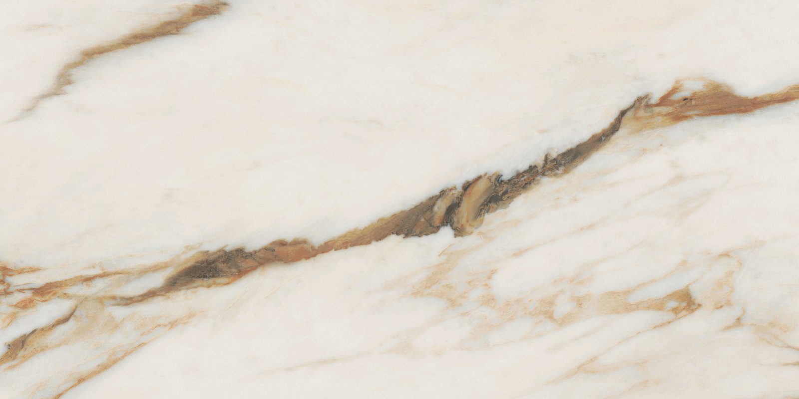 Marble effect porcelain tiles ABK Sensi Signoria Calacatta Vena Oro, 60x120 cm, 8.5 mm, natural matt, slip-resistant R10