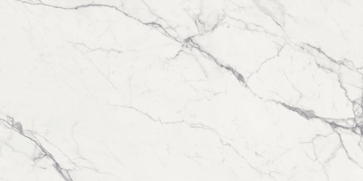 Marble effect porcelain tiles ABK Sensi Signoria Statuario Light, 60x120 cm, 8.5 mm, 3D textured (antique)