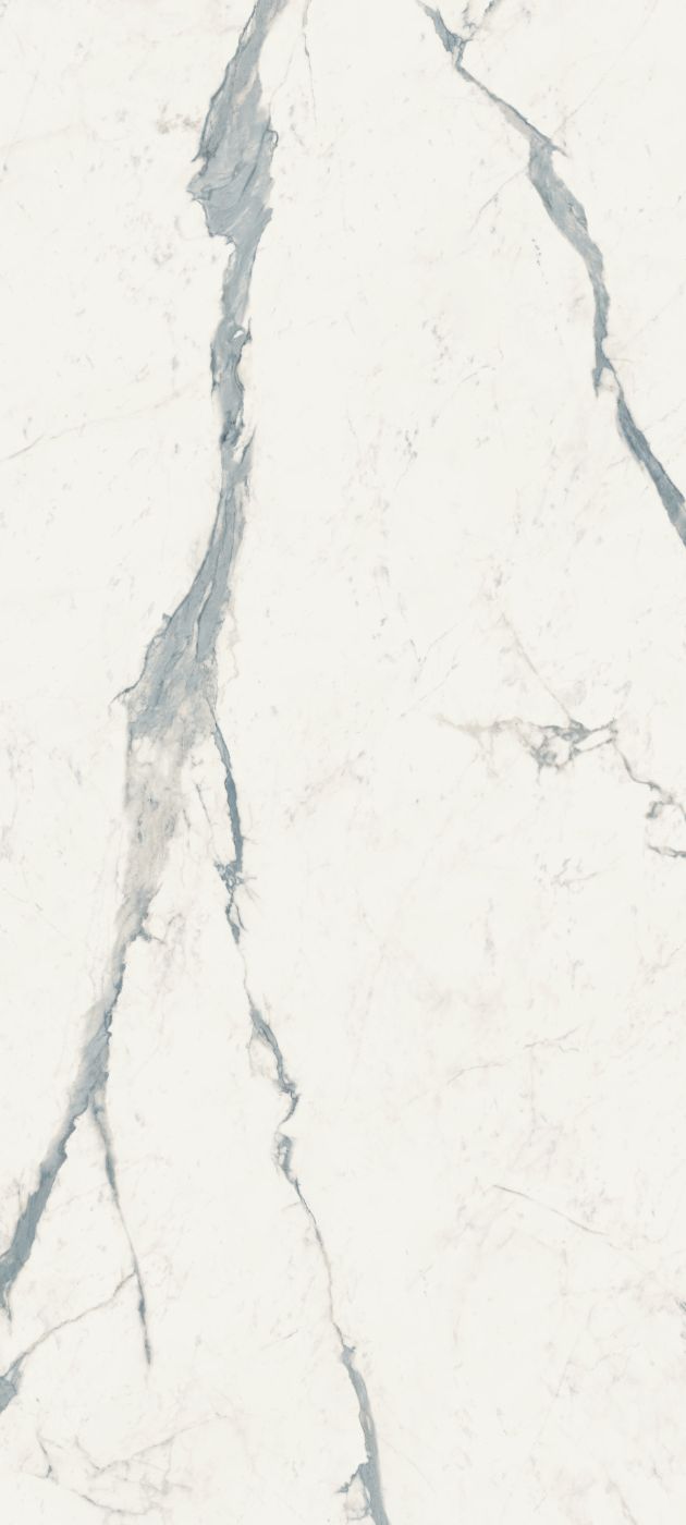 Marble effect porcelain slab ABK Sensi Up Statuario Versilia, 120x280 cm, 6 mm, polished (lux)