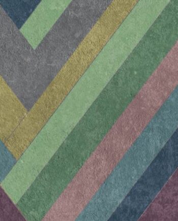 Patterned decorative porcelain tile ABK Wide&Style Blocks Violet, 120x240 cm (4 x 60x120 cm), 8.5 mm, matt