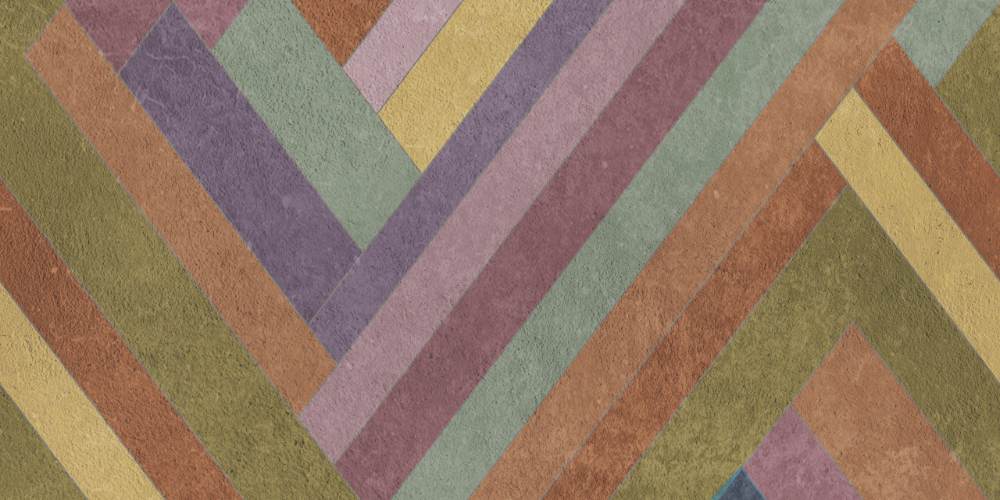 Patterned decorative porcelain tile ABK Wide&Style Blocks Hazel, 120x240 cm (4 x 60x120 cm), 8.5 mm, matt