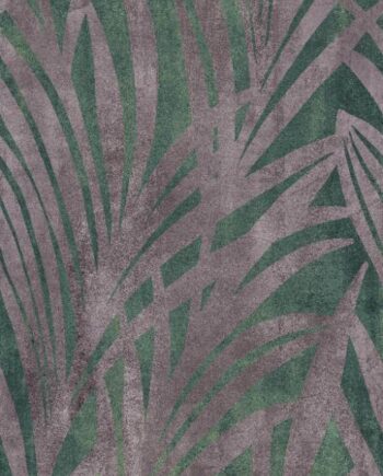 Patterned large porcelain decor slab ABK Wide&Style Jungle Green, 160x320 cm, 6 mm, matt