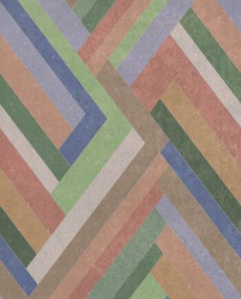 Patterned large porcelain decor slab ABK Wide&Style Blocks Sage, 160x320 cm, 6 mm, matt