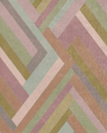 Patterned large porcelain decor slab ABK Wide&Style Blocks Lilac, 160x320 cm, 6 mm, matt