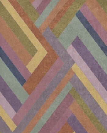 Patterned large porcelain decor slab ABK Wide&Style Blocks Hazel, 160x320 cm, 6 mm, matt