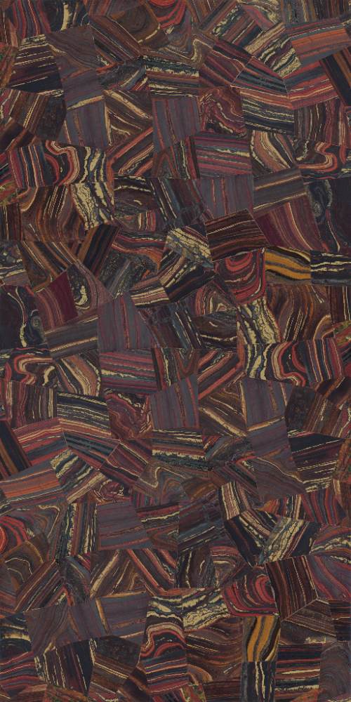 Patterned large porcelain decor slab ABK Wide&Style Precious Cherry, 160x320 cm, 6 mm, matt