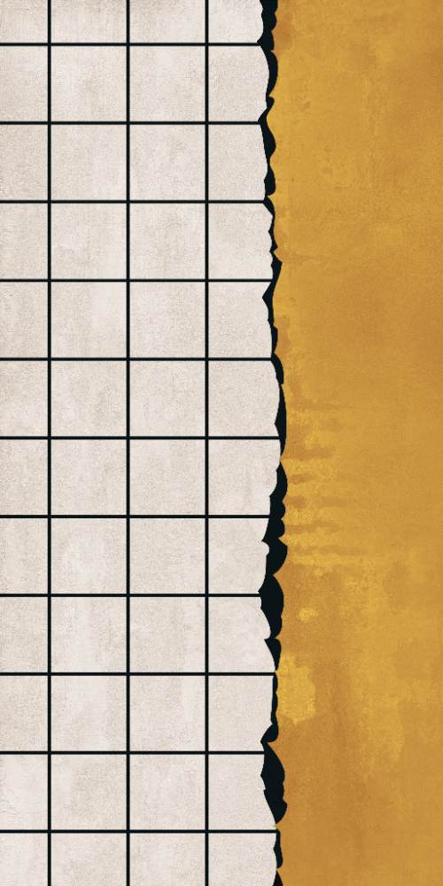 Patterned large porcelain decor slab ABK Wide&Style Uncover C, 160x320 cm, 6 mm, matt