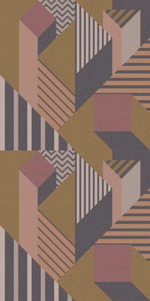 Patterned large porcelain decor slab ABK Wide&Style Perspective Brown, 160x320 cm, 6 mm, matt