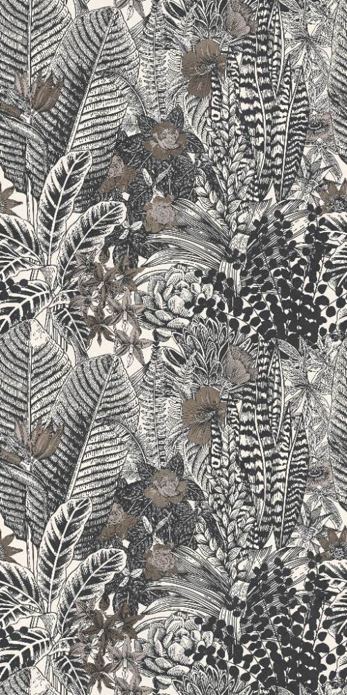 Patterned large porcelain decor slab ABK Wide&Style Esotica, 160x320 cm, 6 mm, matt