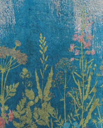 Patterned large porcelain decor slab ABK Wide&Style Botanical B, 120x280 cm, 6 mm, matt