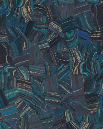 Patterned large porcelain decor slab ABK Wide&Style Precious Blue, 120x280 cm, 6 mm, matt