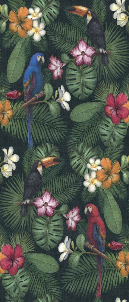 Patterned large porcelain decor slab ABK Wide&Style Rain Forest, 120x280 cm, 6 mm, matt