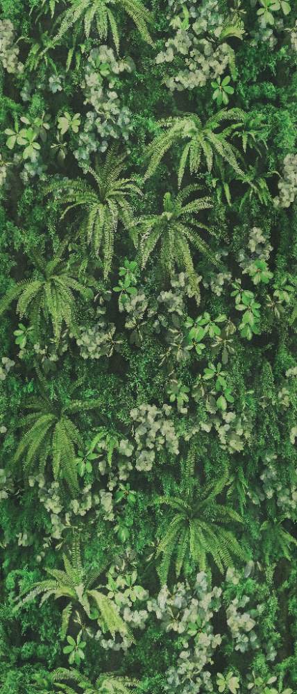 Patterned large porcelain decor slab ABK Wide&Style Secret Garden, 120x280 cm, 6 mm, matt