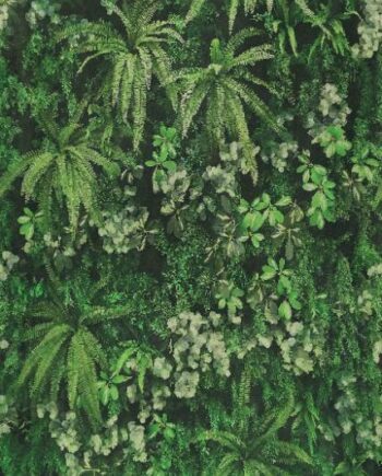 Patterned large porcelain decor slab ABK Wide&Style Secret Garden Wall, 120x280 cm, 6 mm, matt