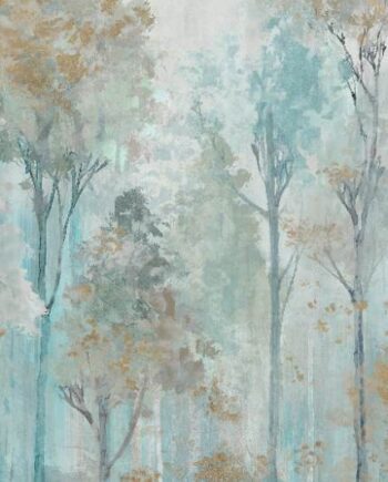 Patterned decorative porcelain tile ABK Wide&Style Trees Ivory A, 120x240 cm (4 x 60x120 cm), 8.5 mm, matt