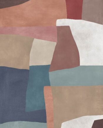 Patterned large porcelain decor slab ABK Wide&Style Moodboard A, 160x320 cm, 6 mm, matt