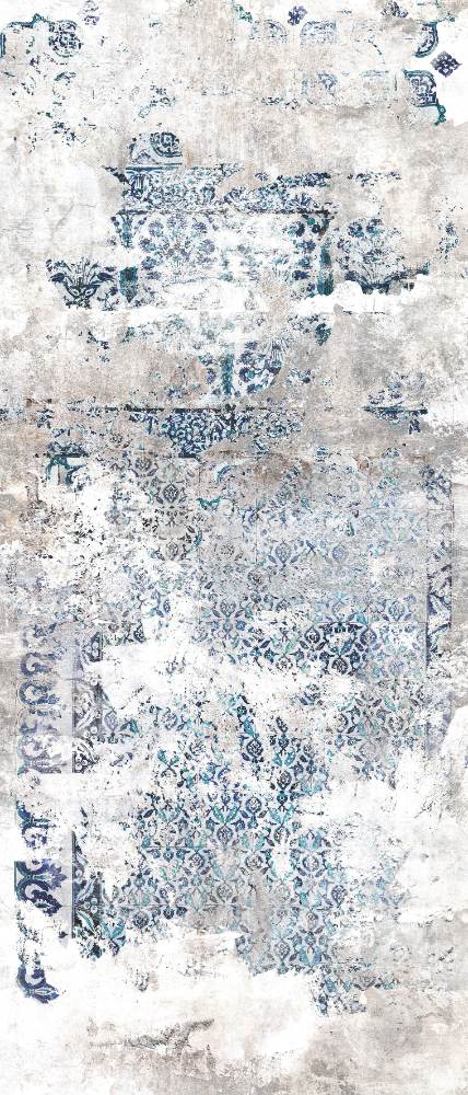 Patterned large porcelain decor slab ABK Wide&Style Fresco, 120x280 cm, 6 mm, matt