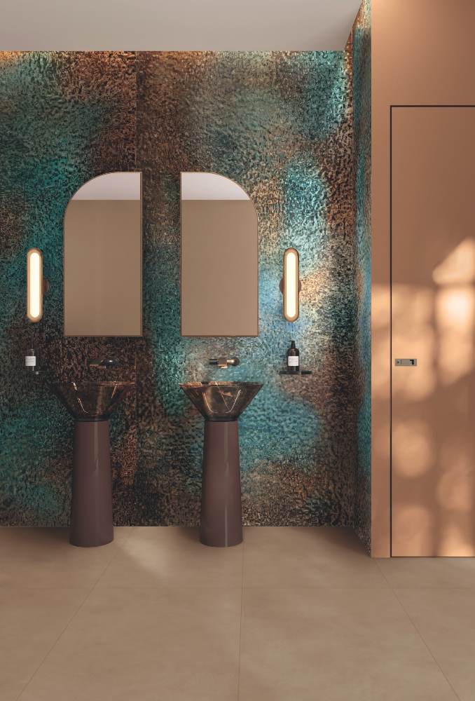 Patterned decorative porcelain tile ABK Wide&Style Frost, 60x120 cm, 6 mm, polished (lux)