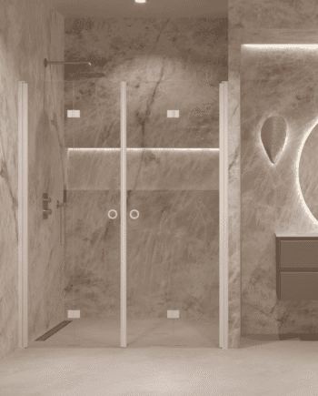 Alcove shower screen Hietakari Forma 325, folding door + folding door