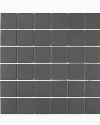 Anti-slip ceramic mosaic Dover Black 5x5, 30x30 cm, 6 mm, black