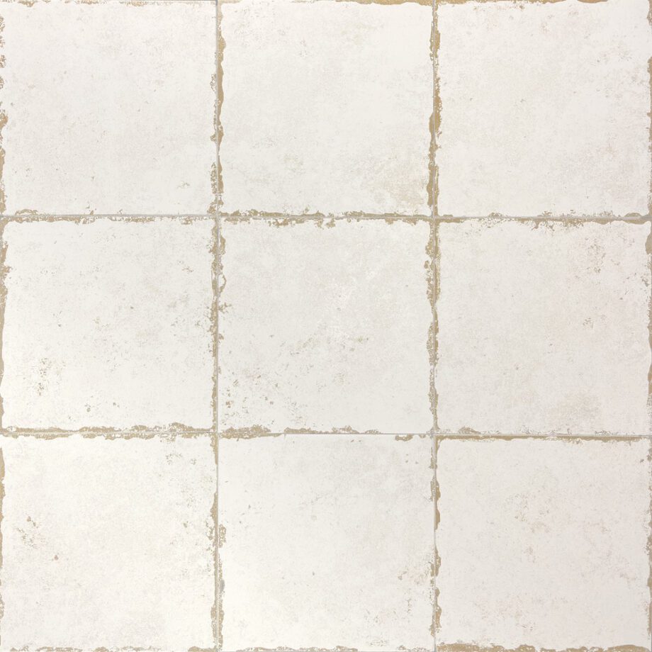 189207-2 Kulunud servadega portselanplaat Dune Antiga Blanco, 20x20 cm, 9 mm, valge, R10