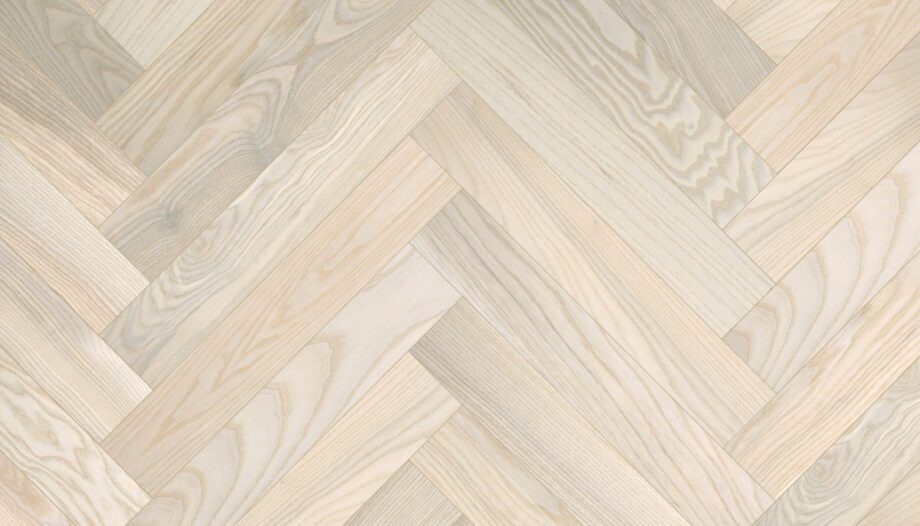Ash Herringbone Parquet Esta Elegant Nordic 600 mm extra matt lacquered – close-up Ash Herringbone Parquet Esta Elegant Nordic 600 mm extra matt lacquered – 2