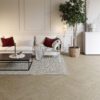 Ash Herringbone Parquet Esta Elegant Sandstone Original 700 mm extra matt lacquered – close-up Ash Herringbone Parquet Esta Elegant Sandstone Original 700 mm extra matt lacquered – 3