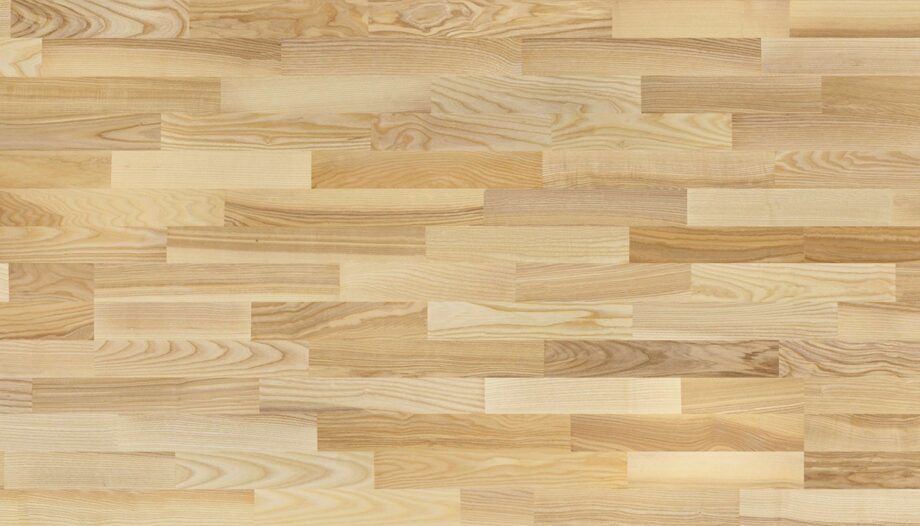 Ash Parquet Flooring 3-Strip Esta Elegant Pure Line extra matt lacquered – close-up Ash Parquet Flooring 3-Strip Esta Elegant Pure Line extra matt lacquered – 2