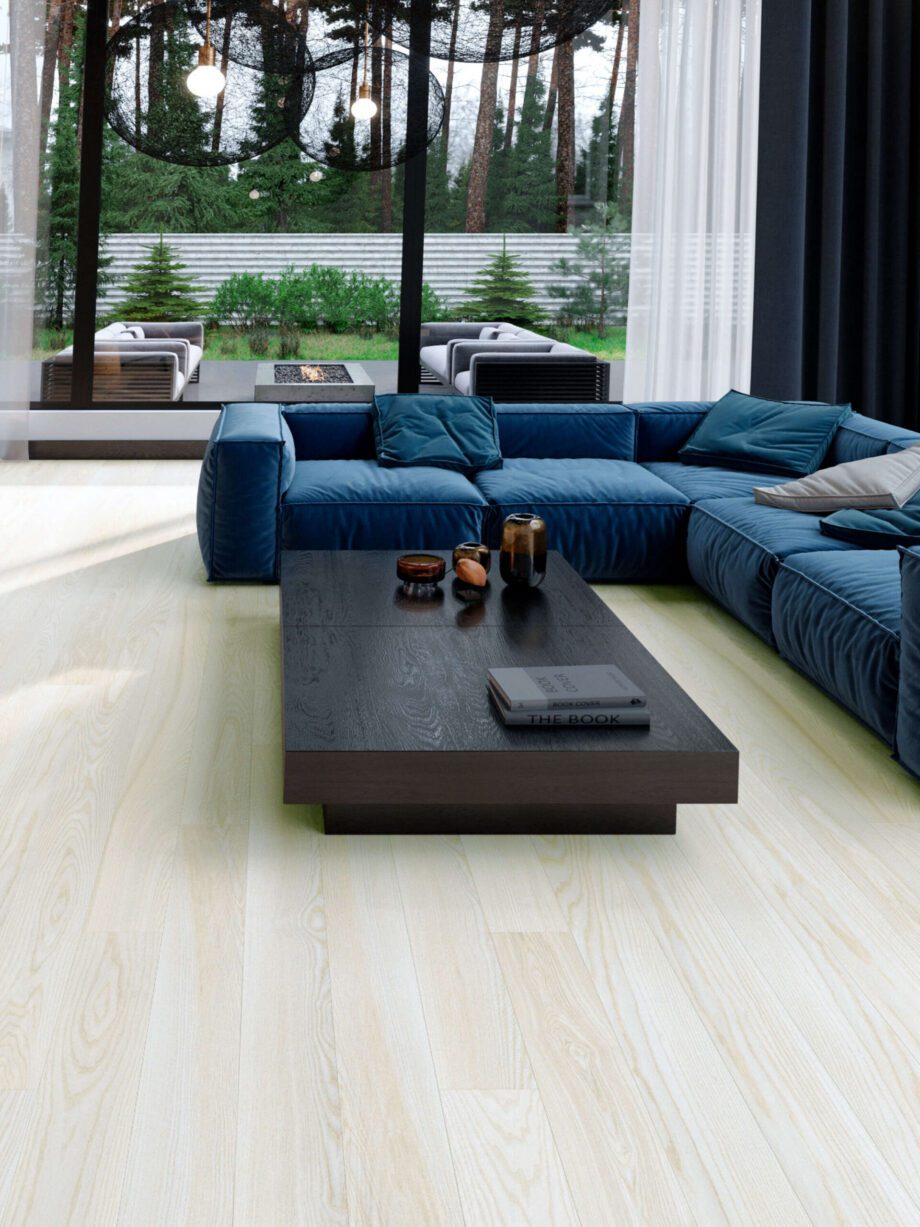 Ash Parquet Flooring Esta Elegant Bianco Perla extra matt lacquered – close-up Ash Parquet Flooring Esta Elegant Bianco Perla extra matt lacquered – 3