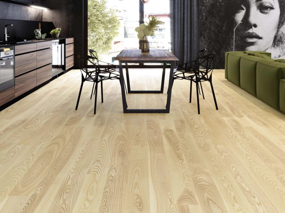 Ash Parquet Flooring Esta Elegant Pure Line 180 mm extra matt lacquered – close-up Ash Parquet Flooring Esta Elegant Pure Line 180 mm extra matt lacquered – 3