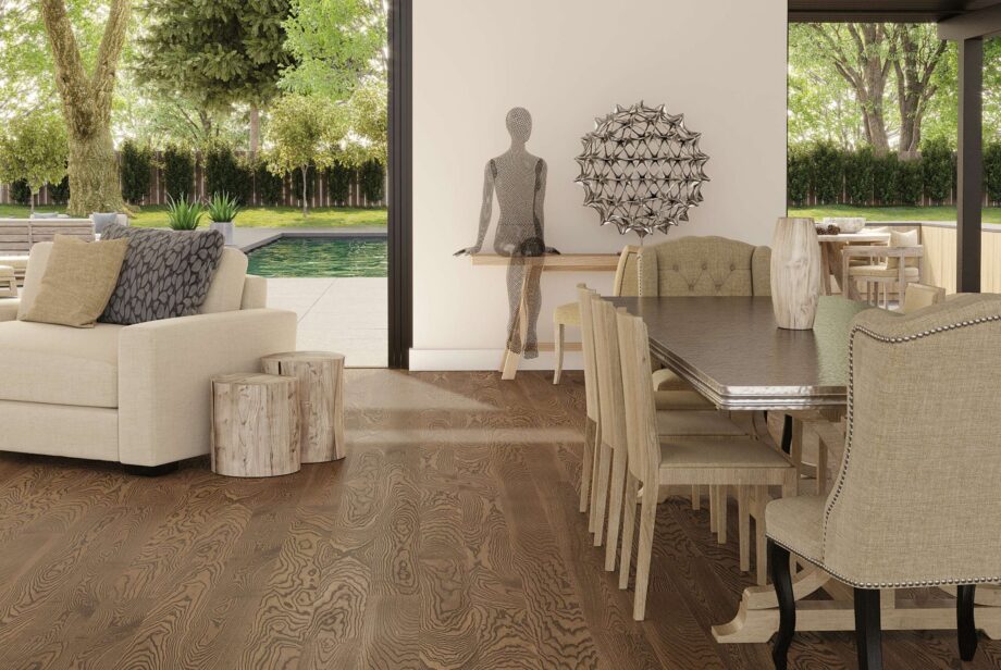 Ash Parquet Flooring Esta Elegant Walnut Colour extra matt lacquered – in an interior Ash Parquet Flooring Esta Elegant Walnut Colour extra matt lacquered – 3