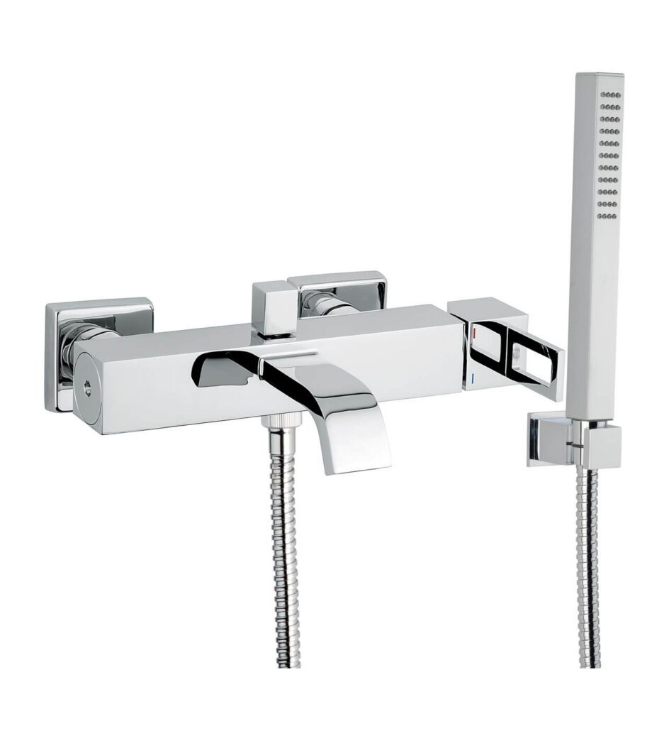 Bath mixer Emmevi Siris 47001, chrome, holed lever, mixer + shower set Bath mixer Emmevi Siris 47001 – 6