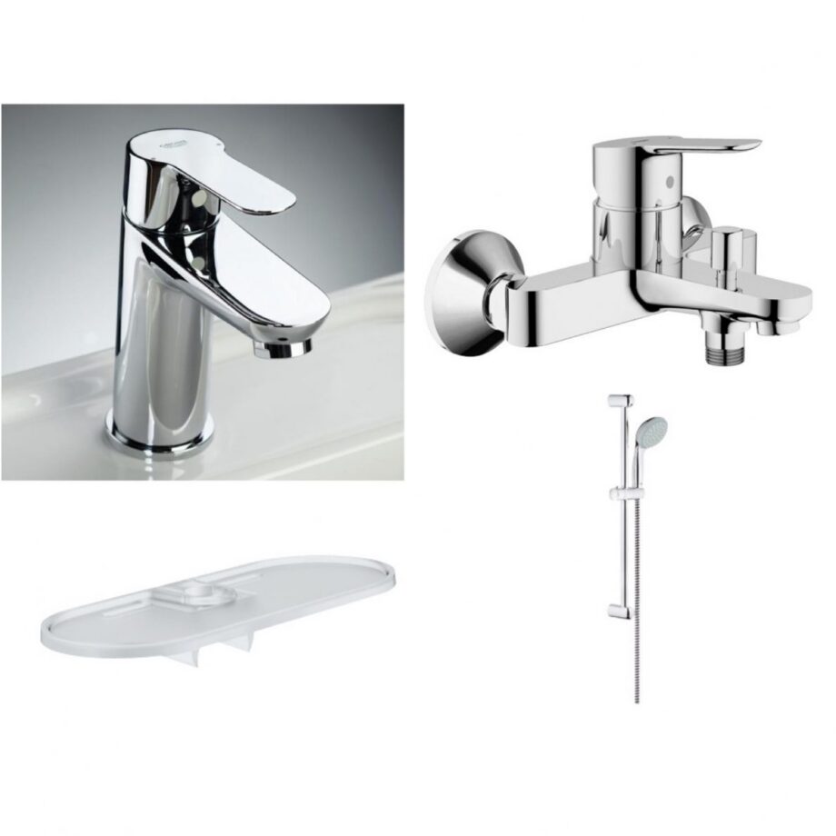Bathroom set Grohe BauEdge, chrome Bathroom set Grohe BauEdge, chrome